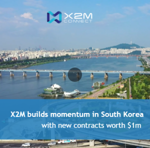 X2M builds momentum in South Korea with new contracts worth $1m